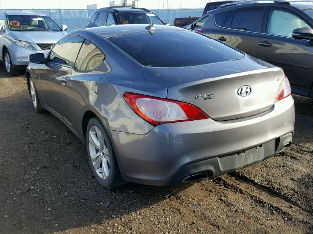 KMHHU6KH0AU018551 - 2010 HYUNDAI GENESIS CO GRAY photo 3