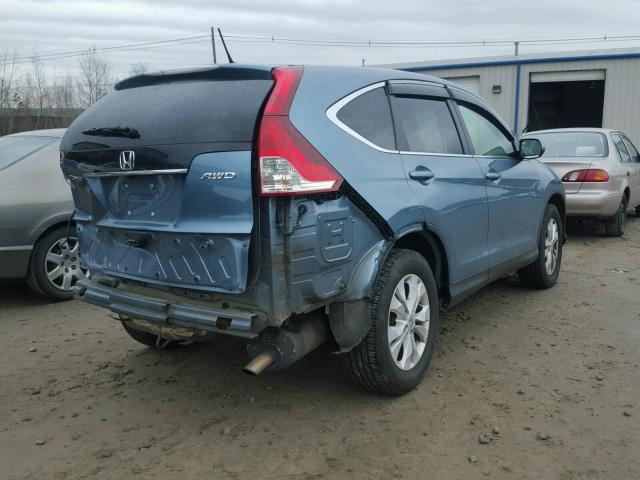 5J6RM4H52DL042770 - 2013 HONDA CR-V EX BLUE photo 4