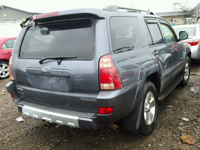 JTEBU14R440039607 - 2004 TOYOTA 4RUNNER SR GRAY photo 4