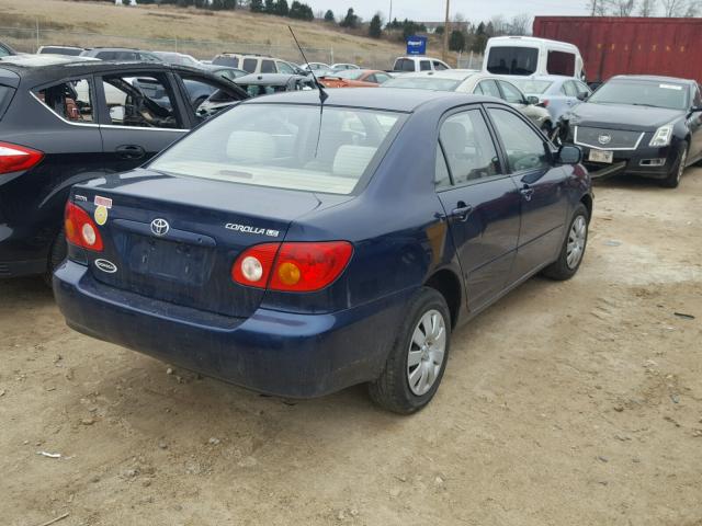 1NXBR32E24Z286193 - 2004 TOYOTA COROLLA CE BLUE photo 4