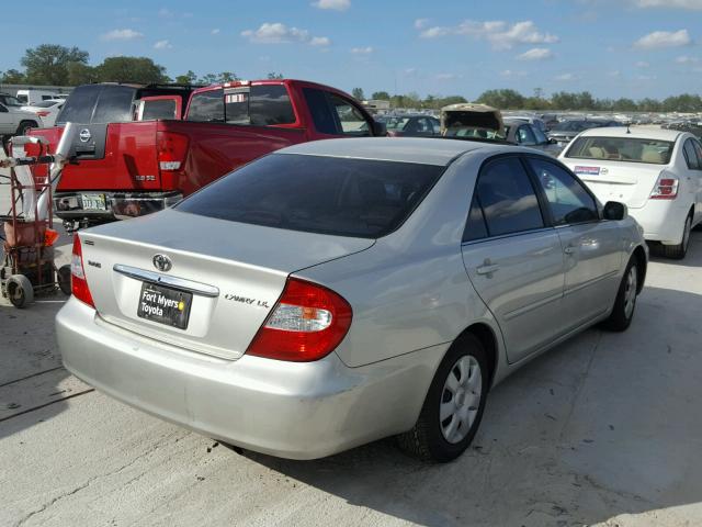 4T1BE32K84U864556 - 2004 TOYOTA CAMRY LE SILVER photo 4