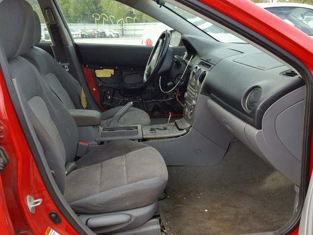 1YVHP84C655M36079 - 2005 MAZDA 6 I RED photo 5