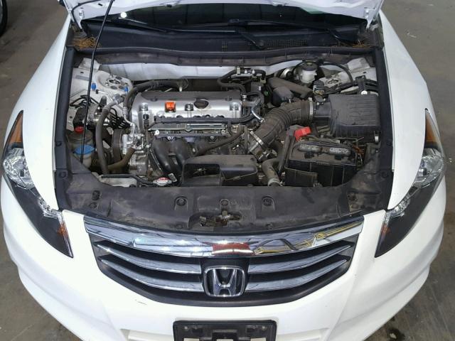 1HGCP2F68CA064755 - 2012 HONDA ACCORD SE WHITE photo 7