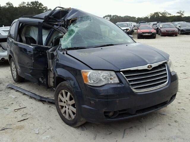 2A8HR54PX8R132125 - 2008 CHRYSLER TOWN & COU BLUE photo 1