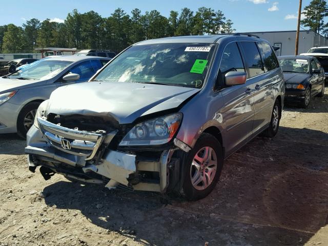 5FNRL38676B062465 - 2006 HONDA ODYSSEY EX SILVER photo 2