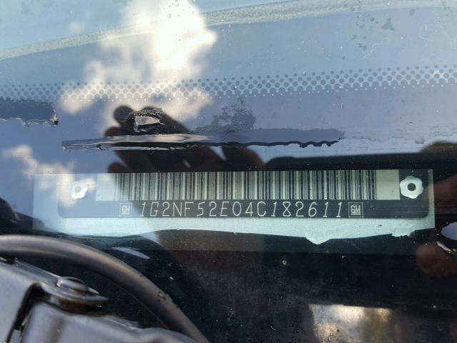 1G2NF52E04C182611 - 2004 PONTIAC GRAND AM S Gümüş foto 10