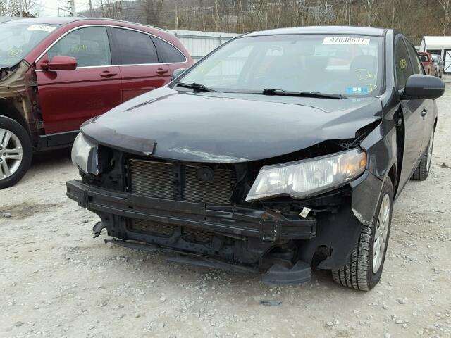 KNAFU4A20C5638291 - 2012 KIA FORTE EX BLACK photo 9