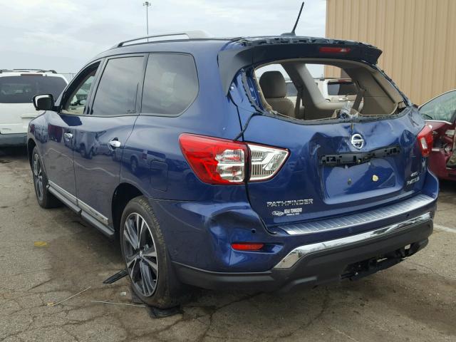 5N1DR2MM2HC641673 - 2017 NISSAN PATHFINDER BLUE photo 3