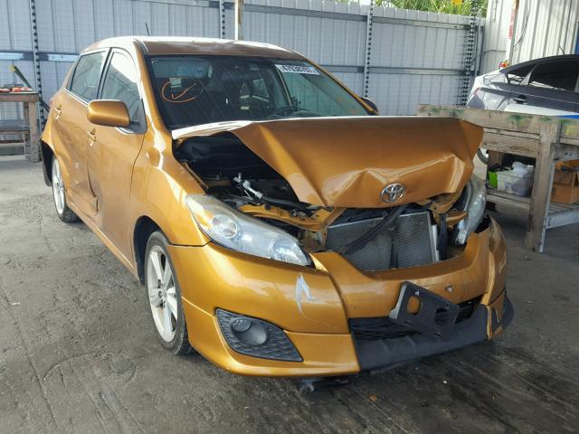 2T1KE40E59C017912 - 2009 TOYOTA COROLLA MA ORANGE photo 1