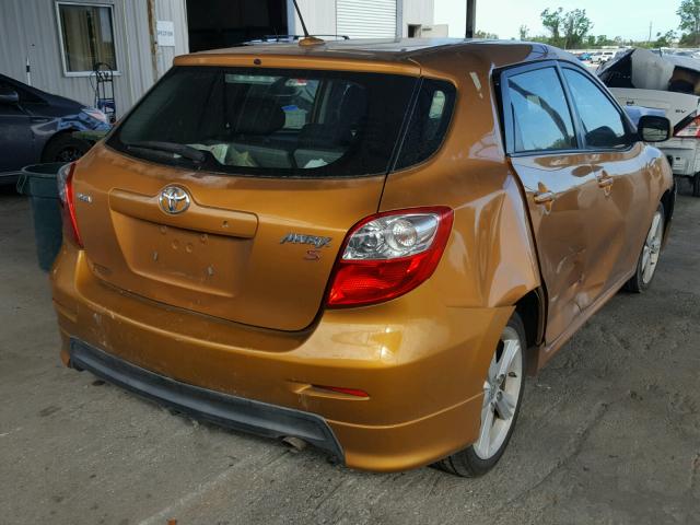 2T1KE40E59C017912 - 2009 TOYOTA COROLLA MA ORANGE photo 4