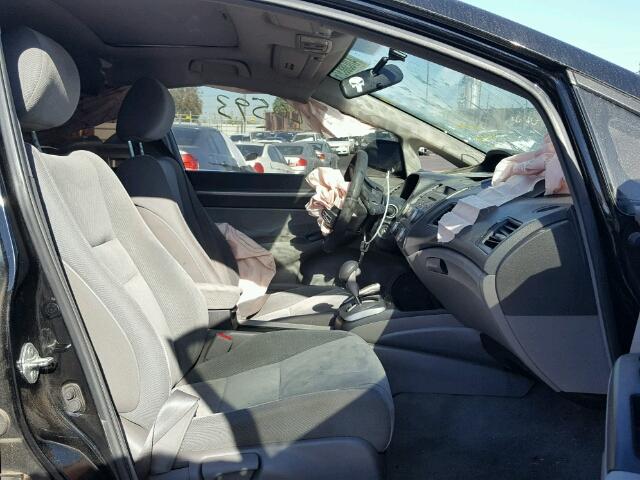 2HGFA16859H508355 - 2009 HONDA CIVIC EX შავი ფოტო 5