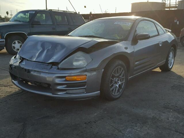 4A3AC44G72E063559 - 2002 MITSUBISHI ECLIPSE GS GRAY photo 2