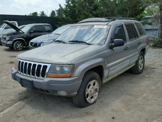 1J4GW58S3XC760586 - 1999 JEEP GRAND CHER GRAY photo 2