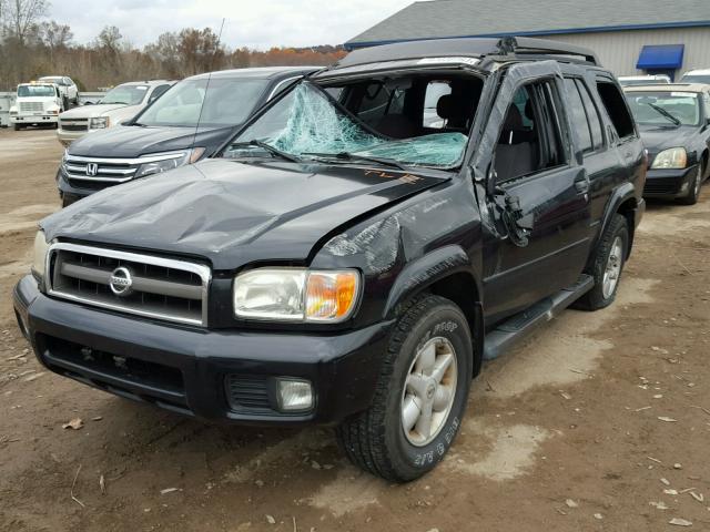 JN8DR09Y72W743789 - 2002 NISSAN PATHFINDER BLACK photo 2