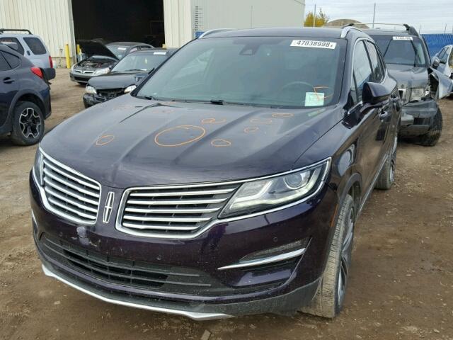 5LMTJ2AH3FUJ41066 - 2015 LINCOLN MKC BLACK photo 2