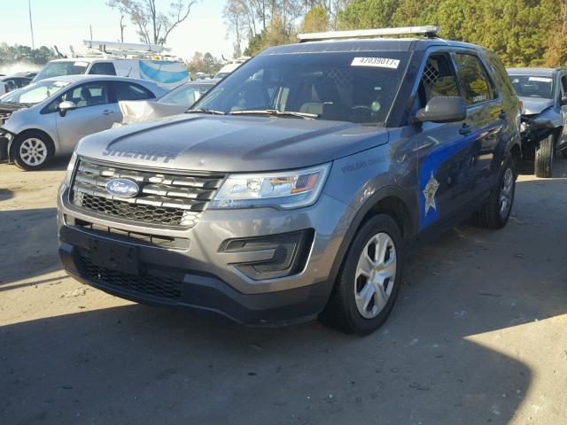 1FM5K8AR1HGA79477 - 2017 FORD EXPLORER P GRAY photo 2