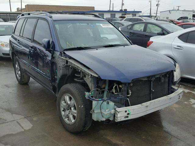 JTEGP21A070133778 - 2007 TOYOTA HIGHLANDER BLUE photo 1