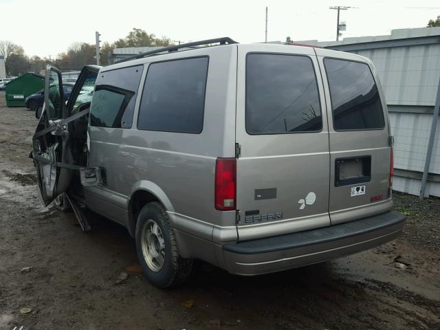 1GKDM19X72B501149 - 2002 GMC SAFARI XT GRAY photo 3