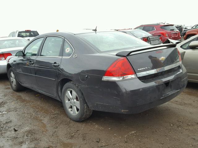 2G1WT58K989281519 - 2008 CHEVROLET IMPALA LT CHARCOAL photo 3