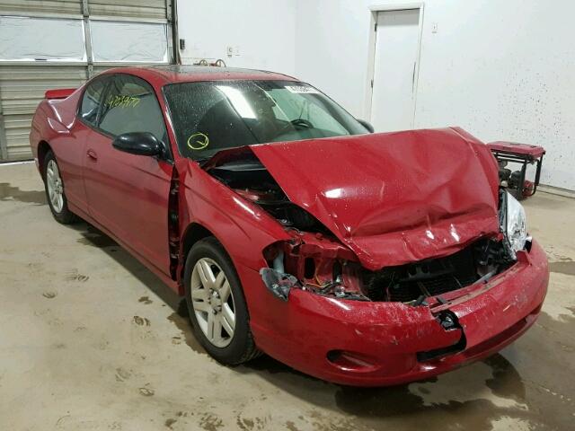 2G1WK15K379383655 - 2007 CHEVROLET MONTE CARL RED photo 1