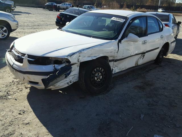 2G1WF55K749349144 - 2004 CHEVROLET IMPALA WHITE photo 2