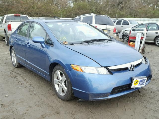 1HGFA16808L021565 - 2008 HONDA CIVIC EX BLUE photo 1