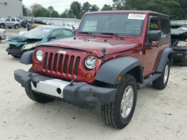 1C4AJWAG2CL186174 - 2012 JEEP WRANGLER S RED photo 2