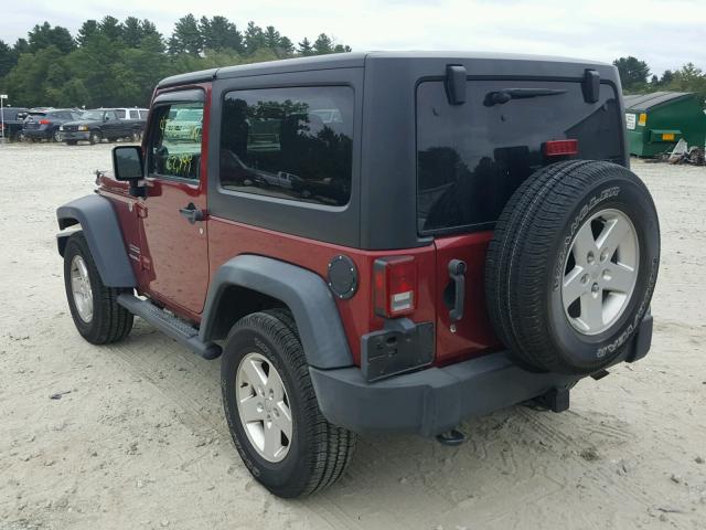 1C4AJWAG2CL186174 - 2012 JEEP WRANGLER S RED photo 3