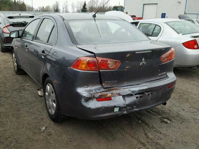 JA3AU16U58U601187 - 2008 MITSUBISHI LANCER DE GRAY photo 3