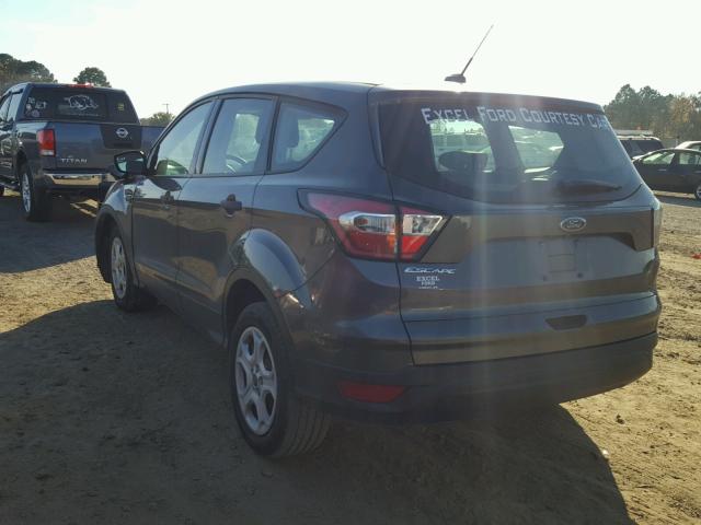 1FMCU0F72HUB80216 - 2017 FORD ESCAPE S GRAY photo 3