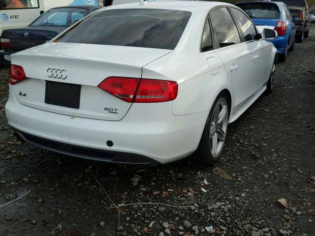 WAUFFAFL7CN000307 - 2012 AUDI A4 PREMIUM WHITE photo 4