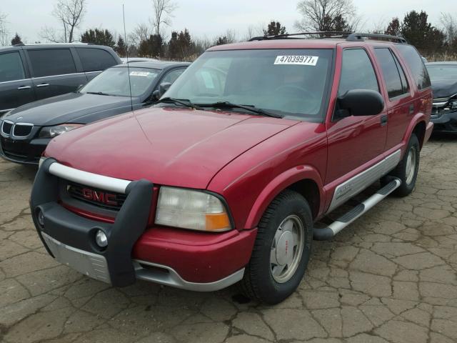 1GKCS13W1Y2273384 - 2000 GMC JIMMY RED photo 2