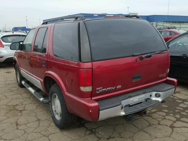 1GKCS13W1Y2273384 - 2000 GMC JIMMY RED photo 3