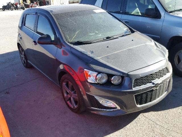 1G1JH6SB9D4182223 - 2013 CHEVROLET SONIC RS GRAY photo 1