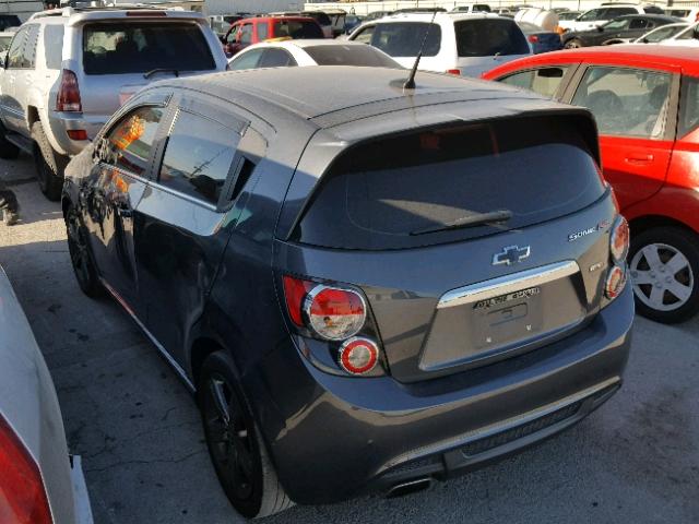 1G1JH6SB9D4182223 - 2013 CHEVROLET SONIC RS GRAY photo 3