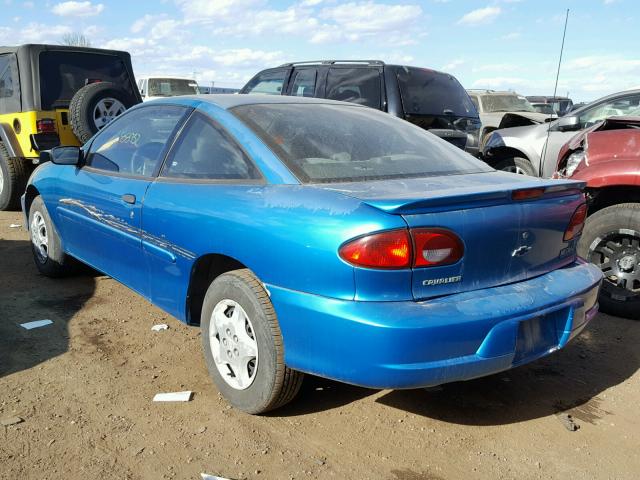 1G1JC1242Y7134148 - 2000 CHEVROLET CAVALIER TEAL photo 3