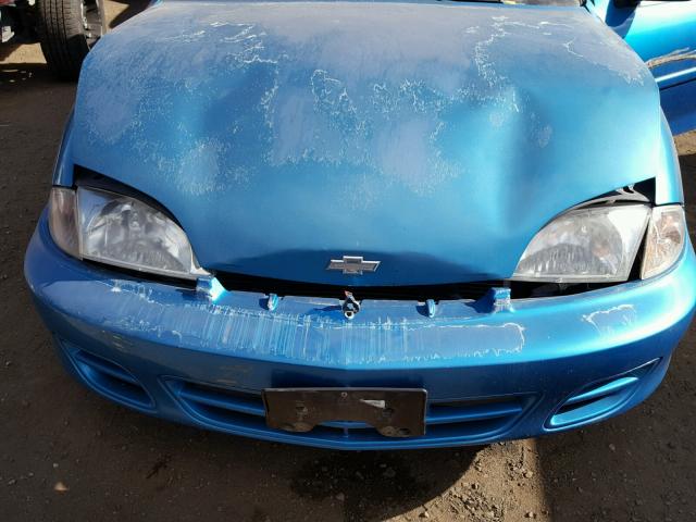 1G1JC1242Y7134148 - 2000 CHEVROLET CAVALIER TEAL photo 7