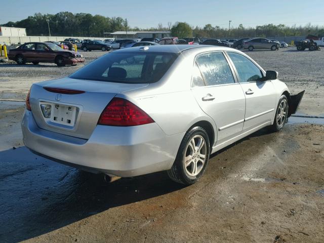 1HGCM56836A011462 - 2006 HONDA ACCORD EX SILVER photo 4