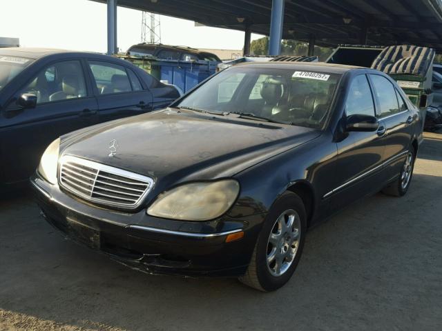 WDBNG75J2YA060393 - 2000 MERCEDES-BENZ S 500 BLACK photo 2