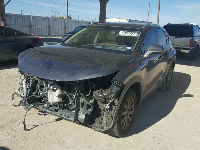 JTJYARBZ1G2038459 - 2016 LEXUS NX 200T GRAY photo 2