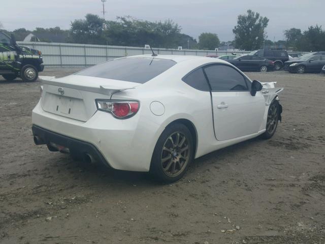 JF1ZNAA17D1719628 - 2013 TOYOTA SCION FR-S WHITE photo 4