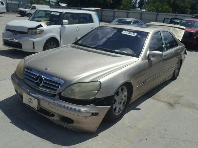 WDBNG70J71A143878 - 2001 MERCEDES-BENZ S 430 GOLD photo 2