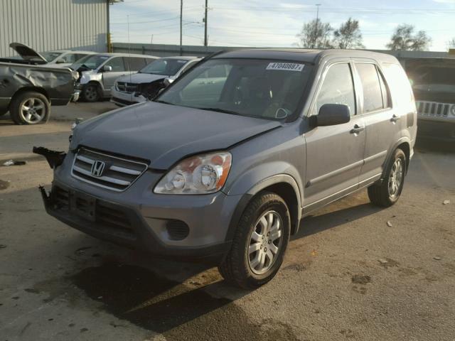 JHLRD78905C033130 - 2005 HONDA CR-V SE GRAY photo 2