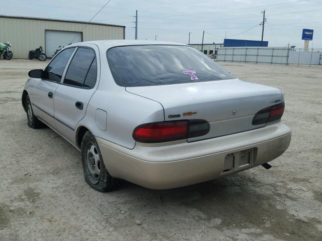 1Y1SK526XTZ047114 - 1996 GEO PRIZM BASE SILVER photo 3