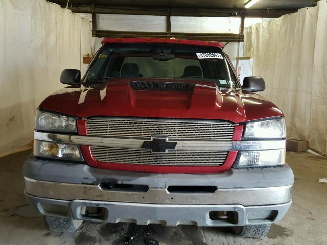 2GCEK13T441373077 - 2004 CHEVROLET SILVERADO MAROON photo 10