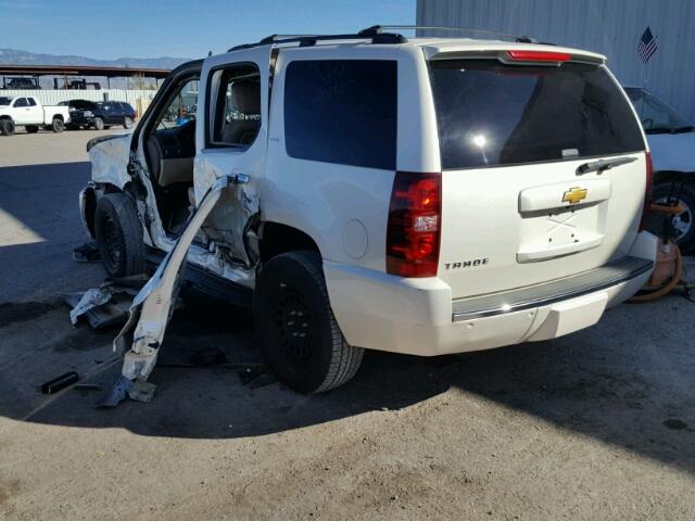 1GNSKCE06DR268296 - 2013 CHEVROLET TAHOE WHITE photo 3