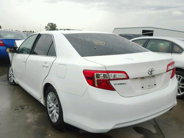 4T4BF1FK2ER399159 - 2014 TOYOTA CAMRY L WHITE photo 3