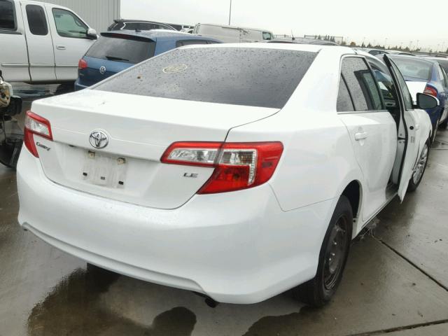 4T4BF1FK2ER399159 - 2014 TOYOTA CAMRY L WHITE photo 4