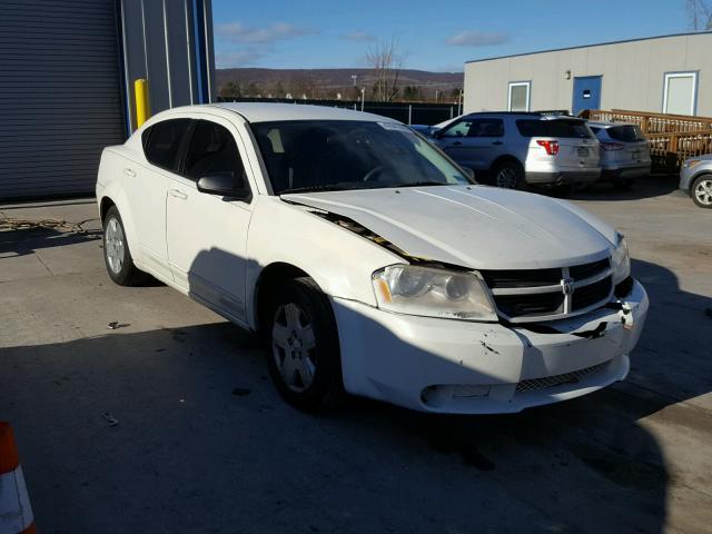 1B3LC46JX8N252334 - 2008 DODGE AVENGER SE WHITE photo 1