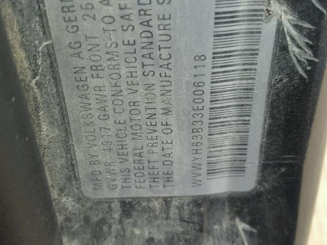 WVWYH63B33E006118 - 2003 VOLKSWAGEN PASSAT GLX 蓝色 照片 10